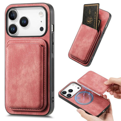 Retro Leather Card Bag Magnetic Phone Case