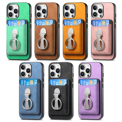 Retro Folding Ring Holder Card Bag MagSafe Phone Case