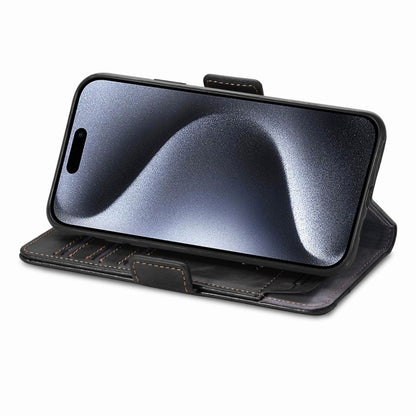 CaseNeo Splicing Dual Magnetic Buckle Leather Phone Case