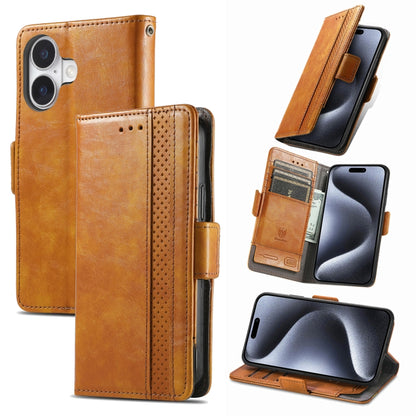 CaseNeo Splicing Dual Magnetic Buckle Leather Phone Case