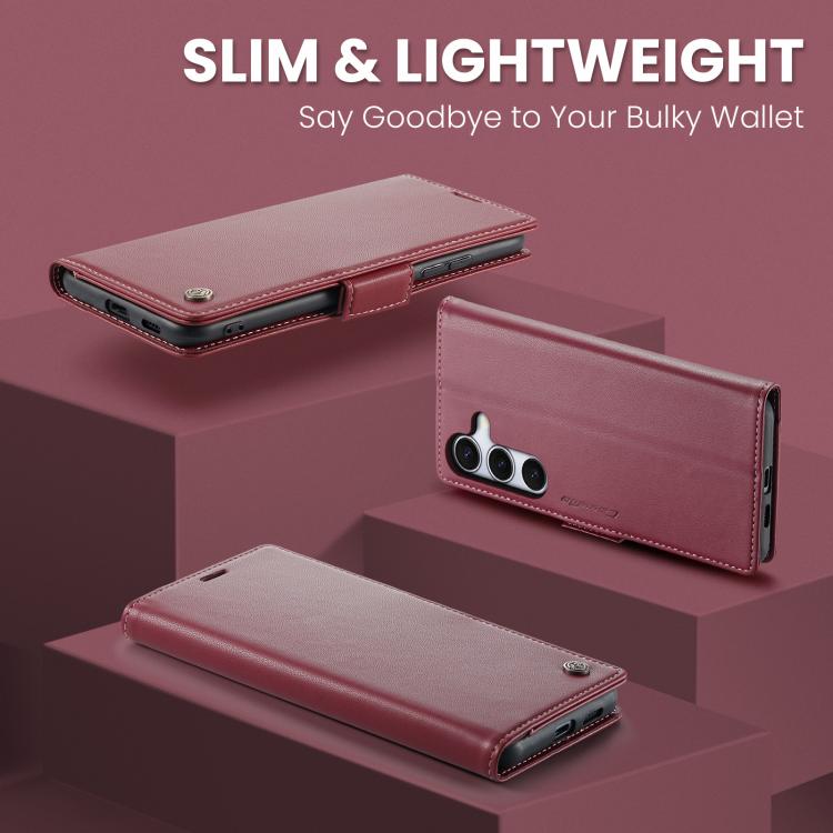 CaseMe 023 Butterfly Buckle Litchi Texture RFID Anti-theft Leather Phone Case