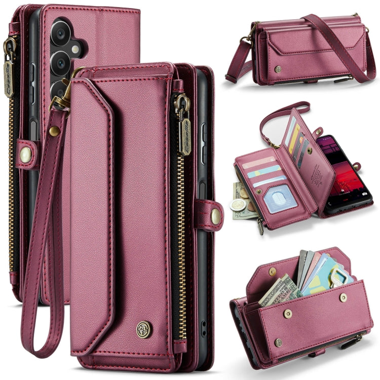 CaseMe C36 Card Slots Zipper Wallet RFID Anti-theft Leather Phone Case