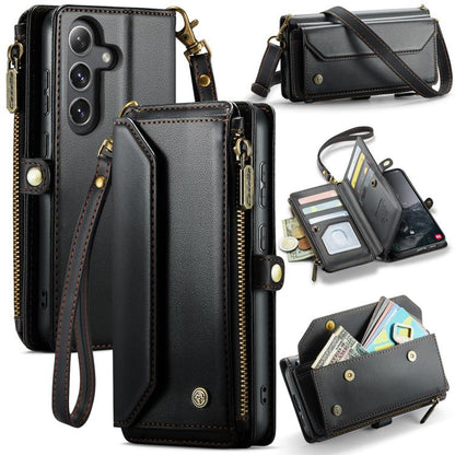 CaseMe C36 Card Slots Zipper Wallet RFID Anti-theft Leather Phone Case