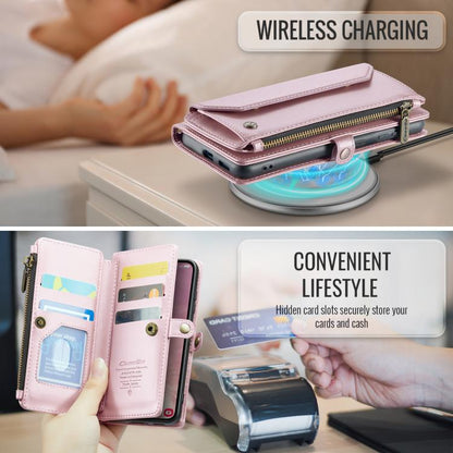 CaseMe C36 Card Slots Zipper Wallet RFID Anti-theft Leather Phone Case