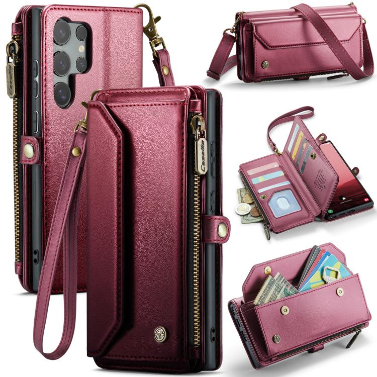 CaseMe C36 Card Slots Zipper Wallet RFID Anti-theft Leather Phone Case