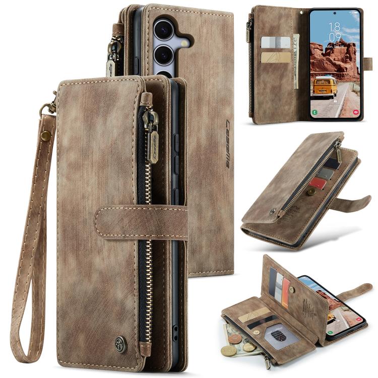 CaseMe C30 Card Slots Zipper Wallet Leather Phone Case
