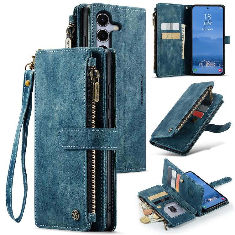 CaseMe C30 Card Slots Zipper Wallet Leather Phone Case