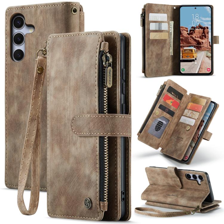 CaseMe C30 Card Slots Zipper Wallet Leather Phone Case
