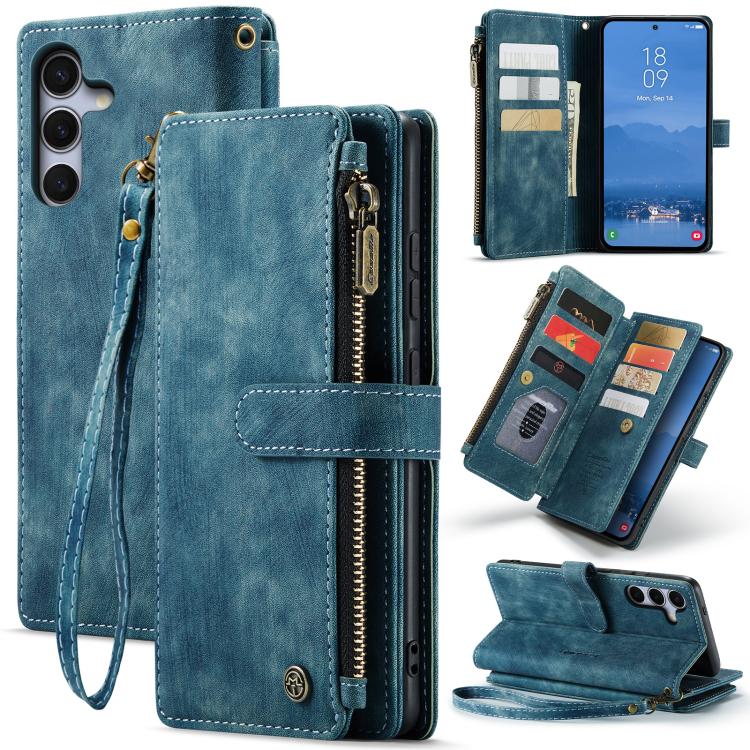 CaseMe C30 Card Slots Zipper Wallet Leather Phone Case