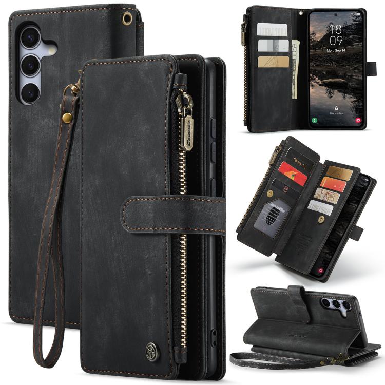 CaseMe C30 Card Slots Zipper Wallet Leather Phone Case