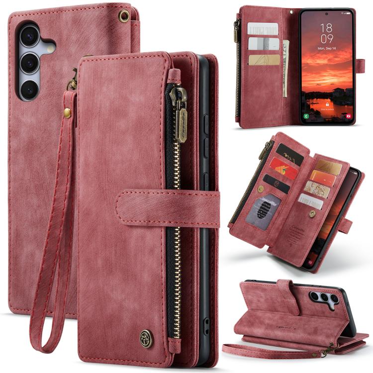 CaseMe C30 Card Slots Zipper Wallet Leather Phone Case