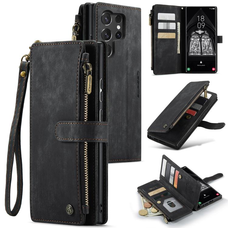 CaseMe C30 Card Slots Zipper Wallet Leather Phone Case