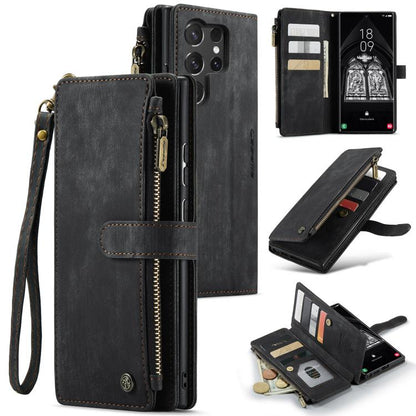 CaseMe C30 Card Slots Zipper Wallet Leather Phone Case