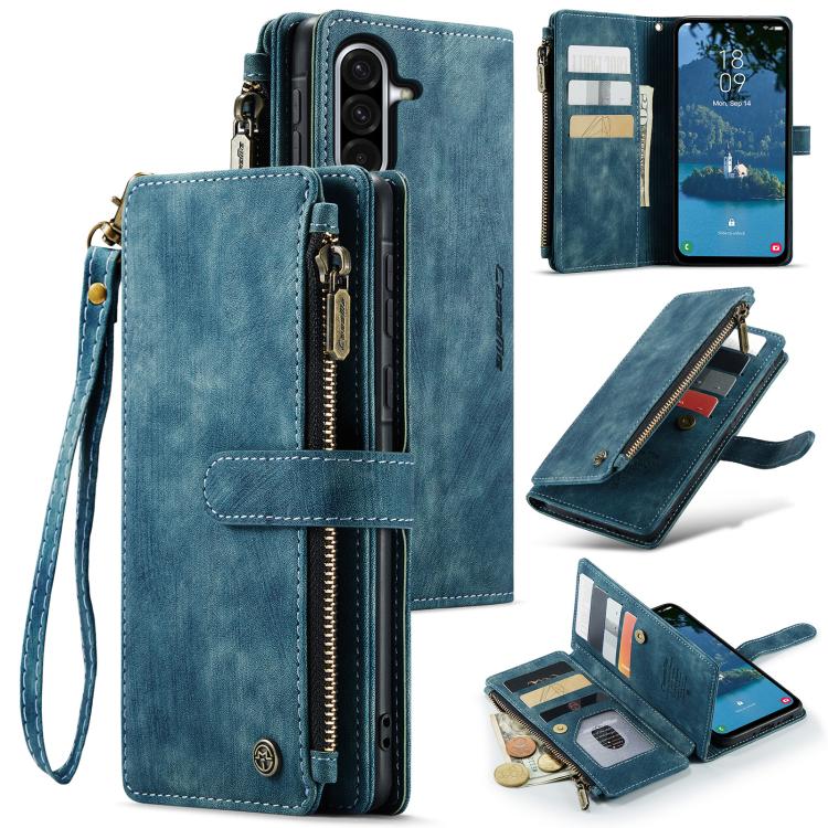 CaseMe C30 Card Slots Zipper Wallet Leather Phone Case