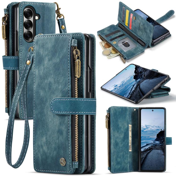 CaseMe C30 Card Slots Zipper Wallet Leather Phone Case