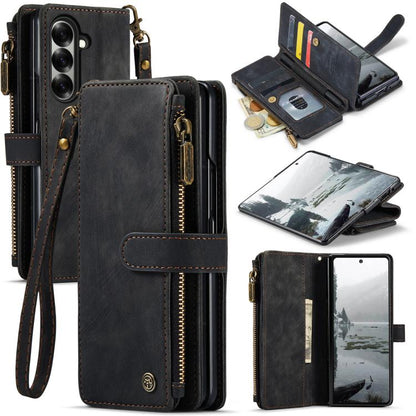 CaseMe C30 Card Slots Zipper Wallet Leather Phone Case