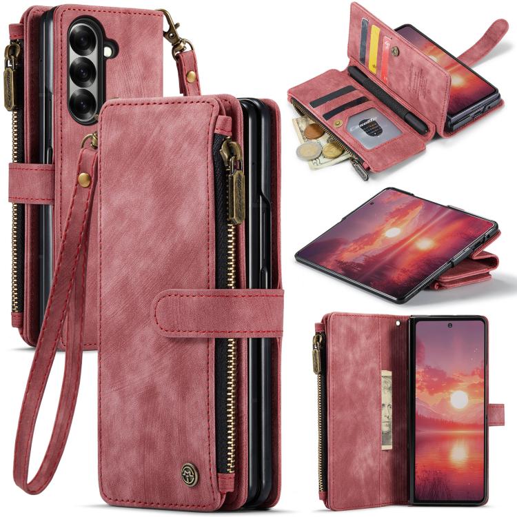 CaseMe C30 Card Slots Zipper Wallet Leather Phone Case