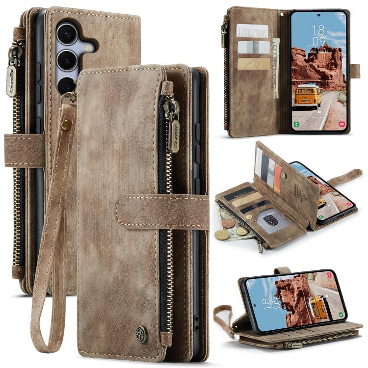 CaseMe C30 Card Slots Zipper Wallet Leather Phone Case