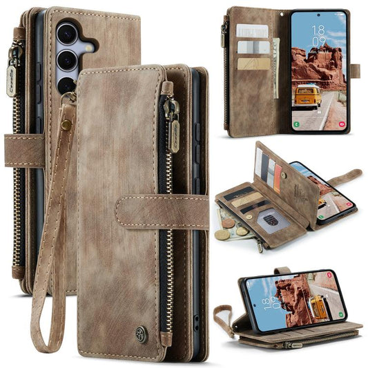 CaseMe C30 Card Slots Zipper Wallet Leather Phone Case