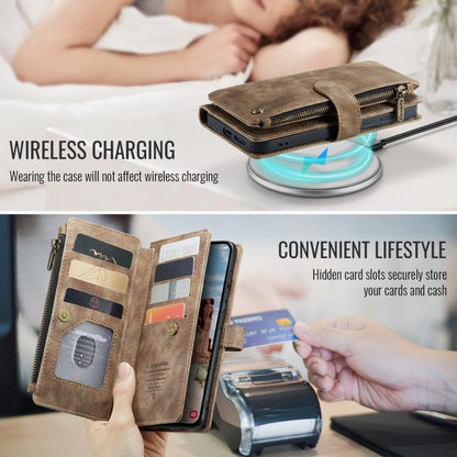 CaseMe C30 Card Slots Zipper Wallet Leather Phone Case