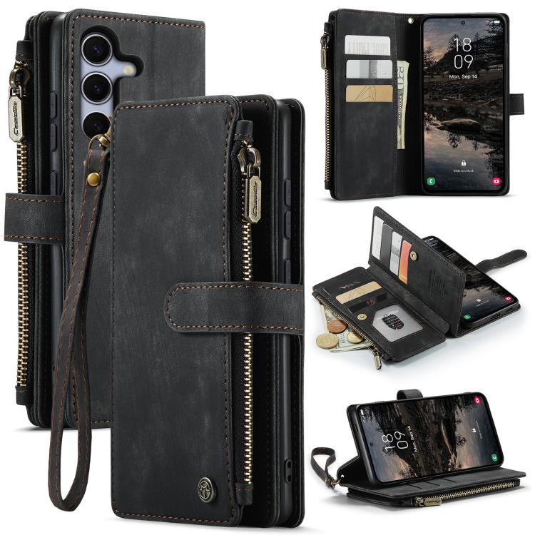 CaseMe C30 Card Slots Zipper Wallet Leather Phone Case