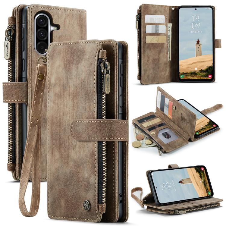 CaseMe C30 Card Slots Zipper Wallet Leather Phone Case
