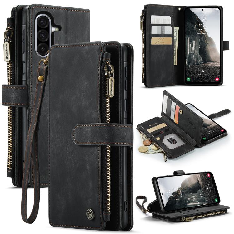 CaseMe C30 Card Slots Zipper Wallet Leather Phone Case