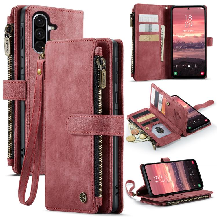 CaseMe C30 Card Slots Zipper Wallet Leather Phone Case