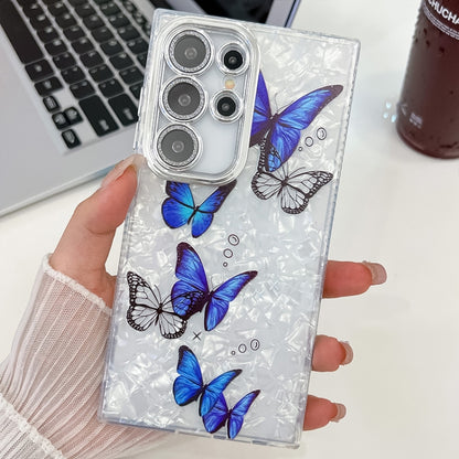 Plating Texture Butterfly TPU Phone Case with Glitter Lens Film
