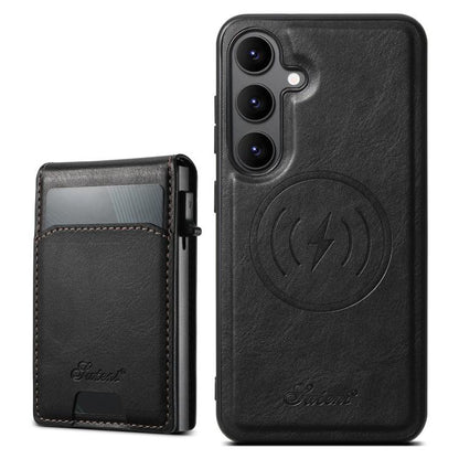 Suteni H19 Oil Wax 2-in-1 MagSafe Removable Card Box Back Phone Case