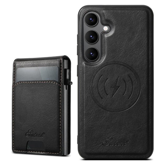 Suteni H19 Oil Wax 2-in-1 MagSafe Removable Card Box Back Phone Case