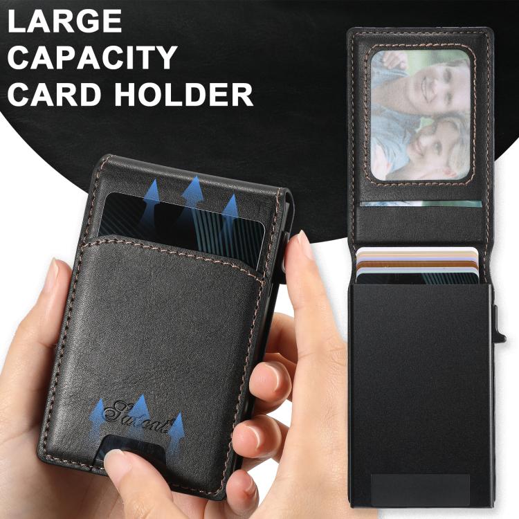 Suteni H19 Oil Wax 2-in-1 MagSafe Removable Card Box Back Phone Case