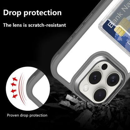 Electroplated Card Bag Acrylic Hybrid TPU Phone Case