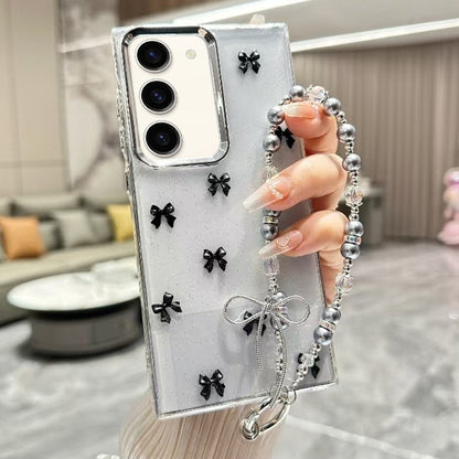 Little Fresh Bow Bracelet Chain TPU Phone Case