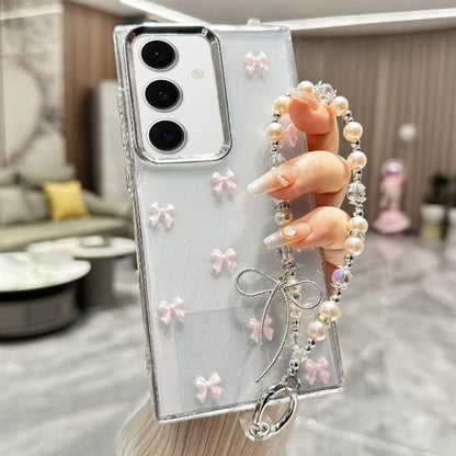 Little Fresh Bow Bracelet Chain TPU Phone Case