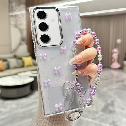 Little Fresh Bow Bracelet Chain TPU Phone Case