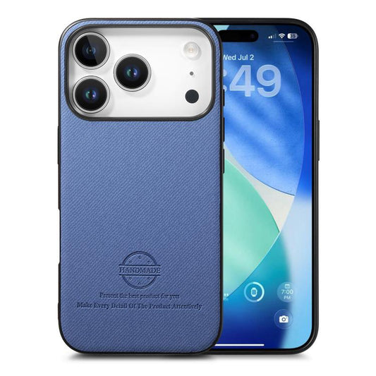 Twill Fabric Leather Skin Back Phone Case