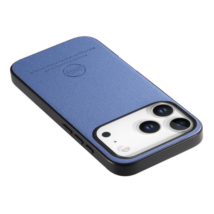 Twill Fabric Leather Skin Back Phone Case