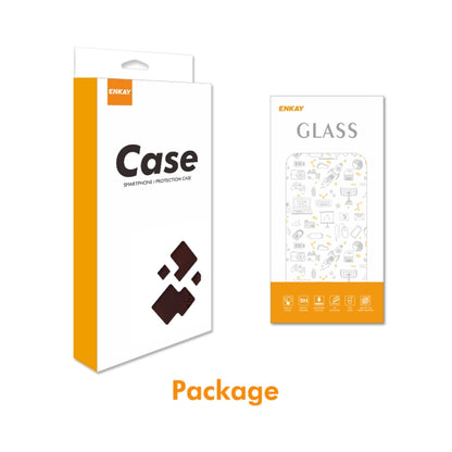 ENKAY Card Wallet Calf Texture Leather Phone Case with Screen Film