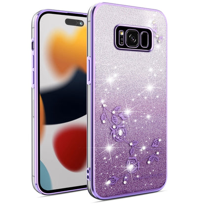 Gradient Glitter Flower All-inclusive Phone Case