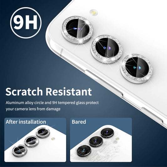 ENKAY Hat-Prince 9H Rear Camera Lens Glitter Aluminium Alloy Tempered Glass Film
