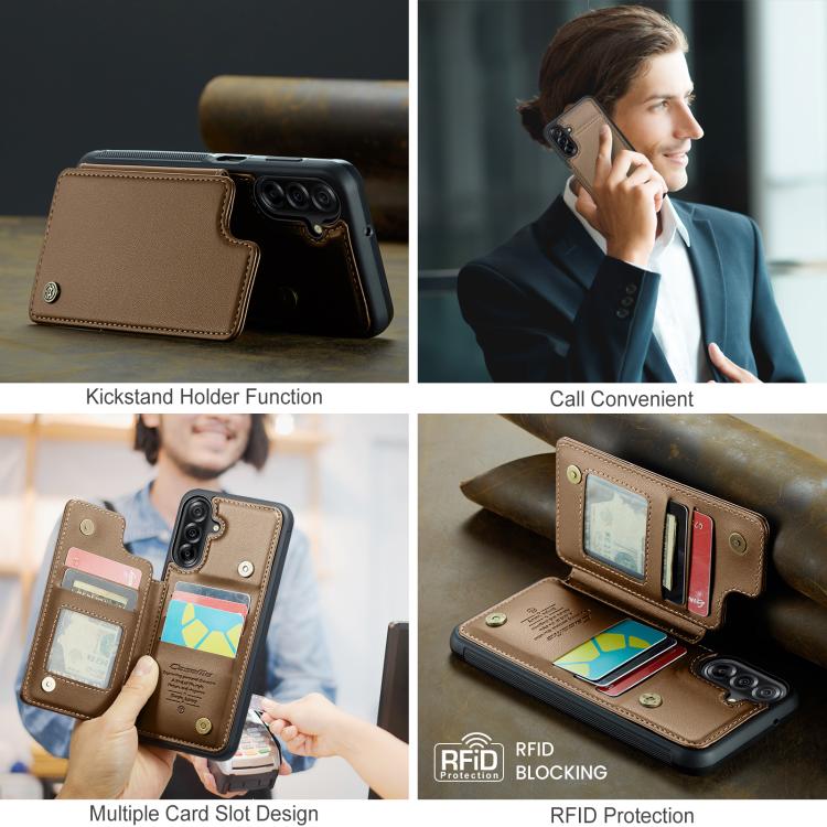 CaseMe C22 Card Slots Holder RFID Anti-theft Phone Case