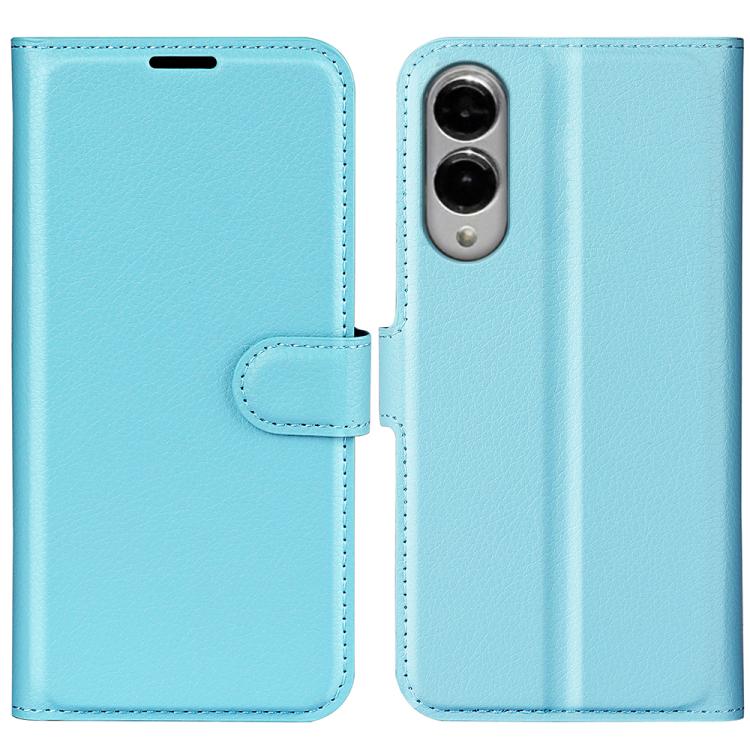 Litchi Texture Horizontal Flip Leather Phone Case with Holder