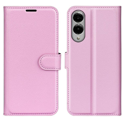 Litchi Texture Horizontal Flip Leather Phone Case with Holder