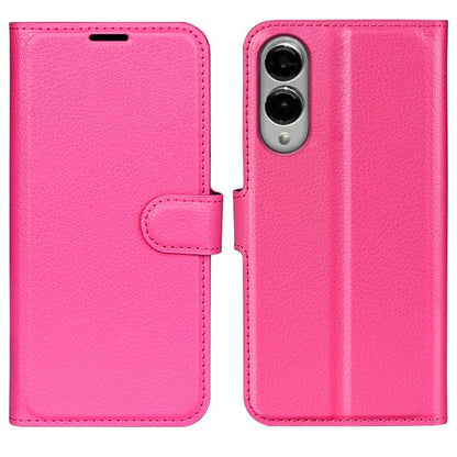 Litchi Texture Horizontal Flip Leather Phone Case with Holder