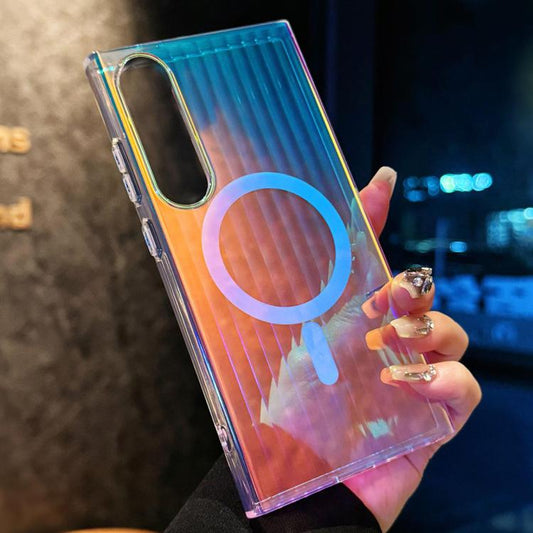 Laser Texture MagSafe Shockproof Phone Case