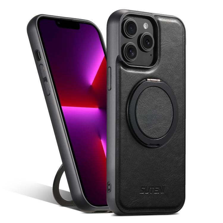 Suteni G3 Oil Wax 360 Rotation Holder MagSafe Back Phone Case