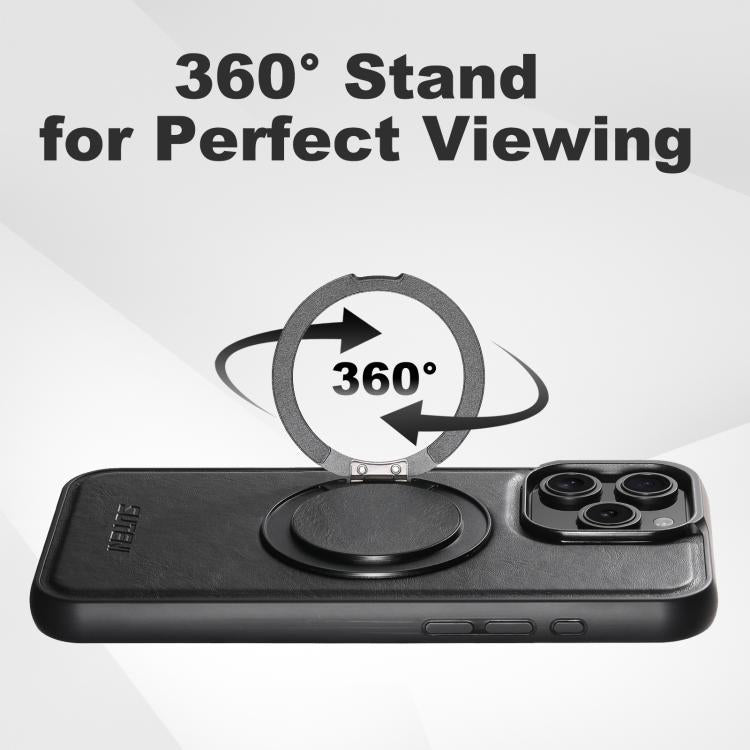 Suteni G3 Oil Wax 360 Rotation Holder MagSafe Back Phone Case