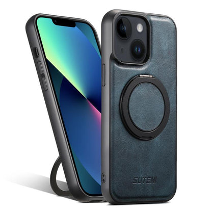 Suteni G3 Oil Wax 360 Rotation Holder MagSafe Back Phone Case