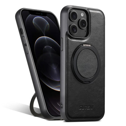 Suteni G3 Oil Wax 360 Rotation Holder MagSafe Back Phone Case